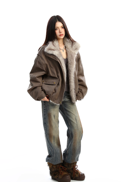 Fur Collar Cotton Jacket