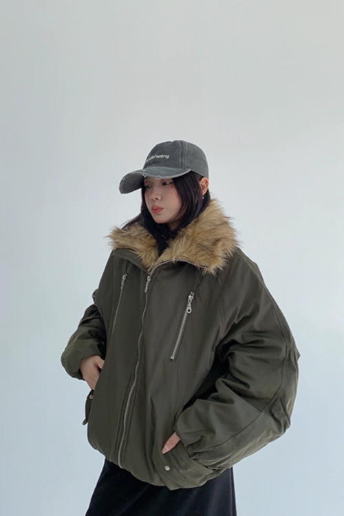 Fur Collar Cotton Jacket