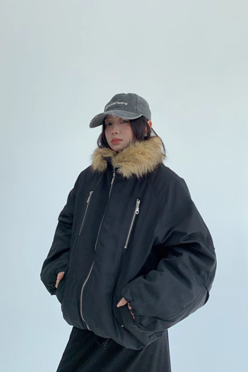 Fur Collar Cotton Jacket