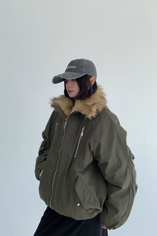 Fur Collar Cotton Jacket