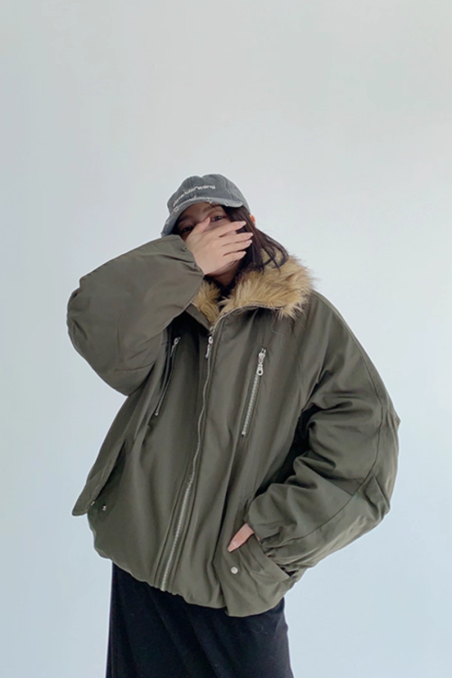 Fur Collar Cotton Jacket