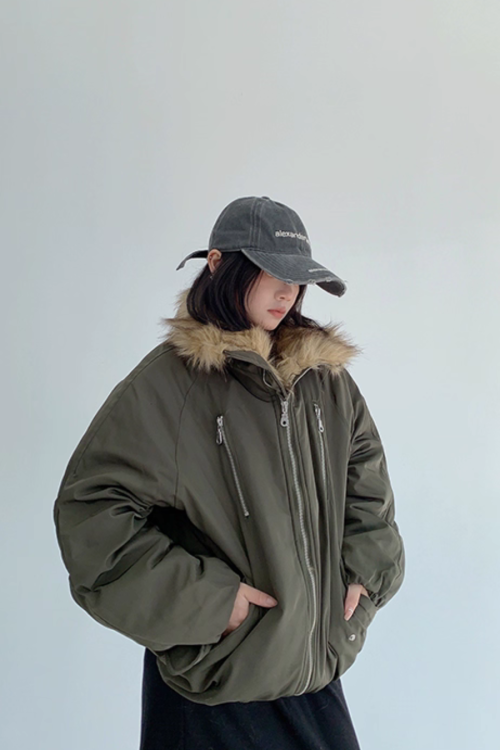 Fur Collar Cotton Jacket