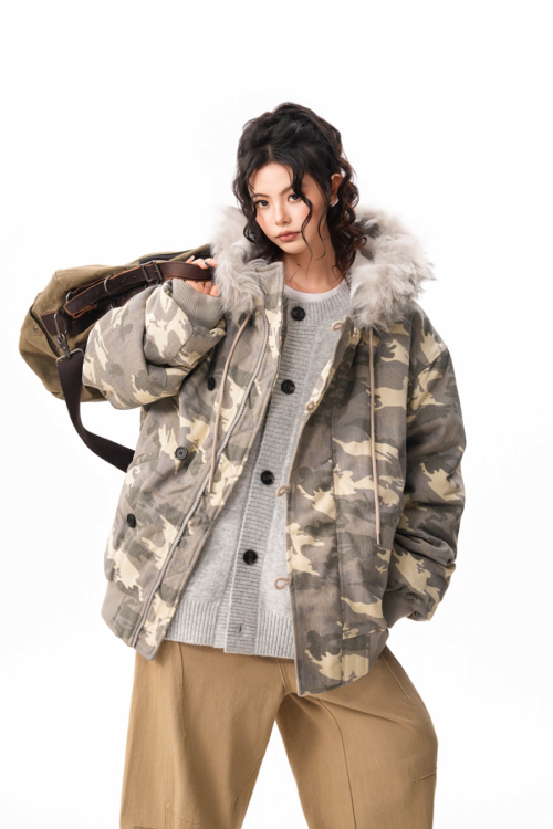 Fur Collar Cotton Jacket