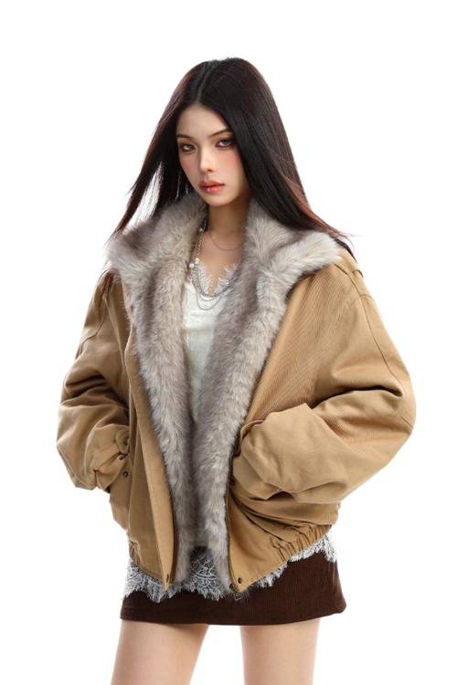 Fur Collar Cotton Jacket