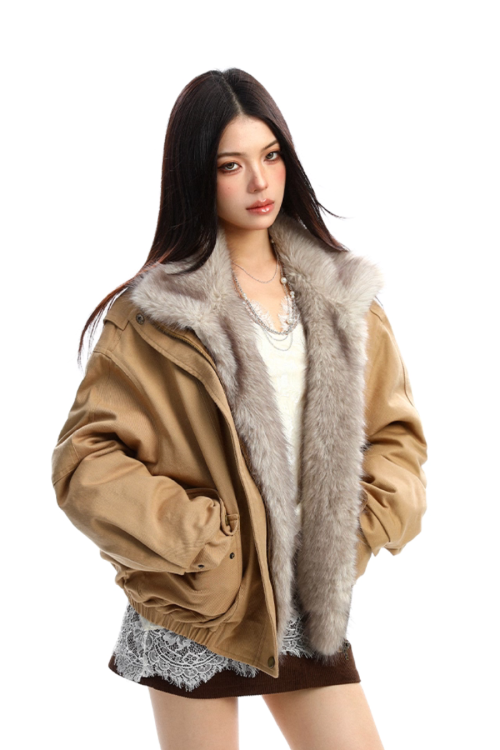 Fur Collar Cotton Jacket