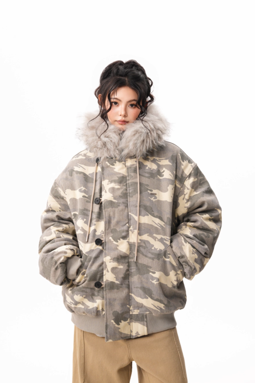 Fur Collar Cotton Jacket