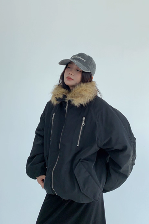 Fur Collar Cotton Jacket