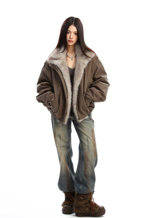 Fur Collar Cotton Jacket