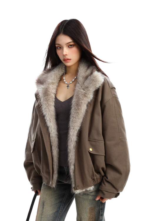 Fur Collar Cotton Jacket