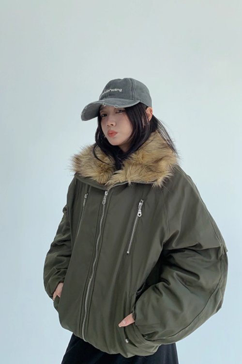 Fur Collar Cotton Jacket