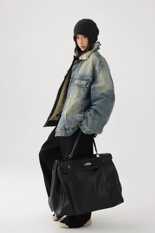 Fur Collar Denim Jacket