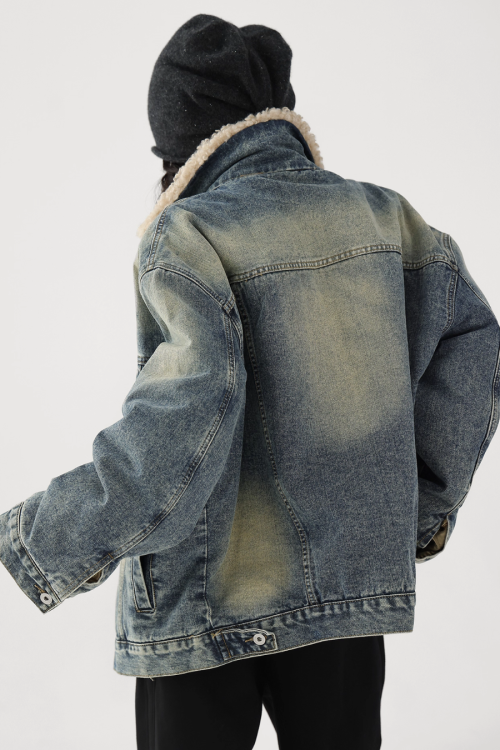 Fur Collar Denim Jacket