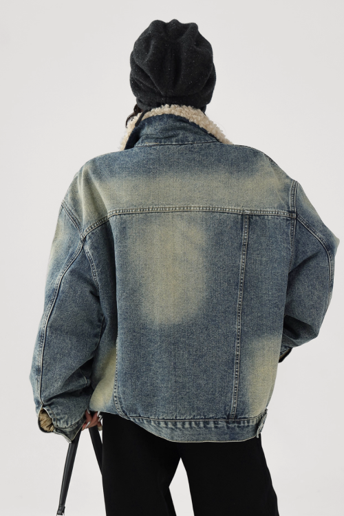 Fur Collar Denim Jacket