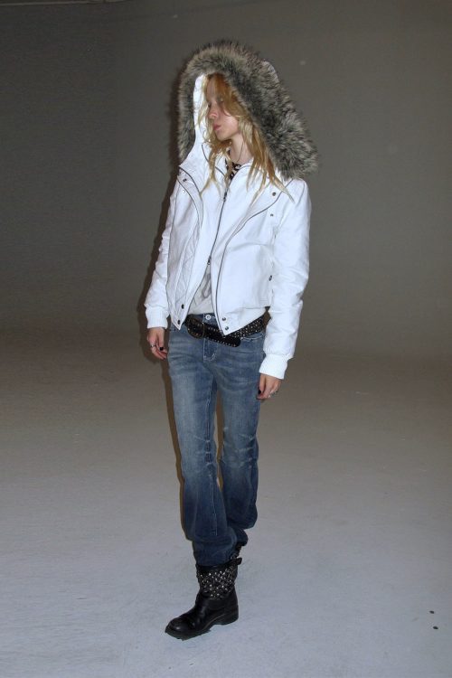 Fur Collar Double Placket Jacket