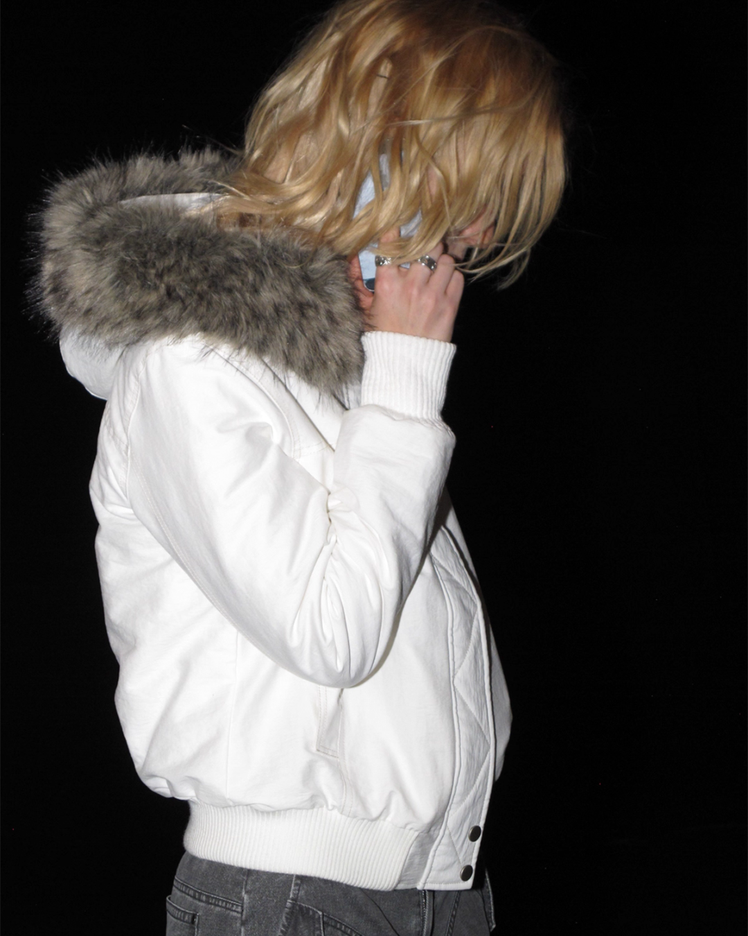 Fur Collar Double Placket Jacket Fur Collar Double Placket Jacket