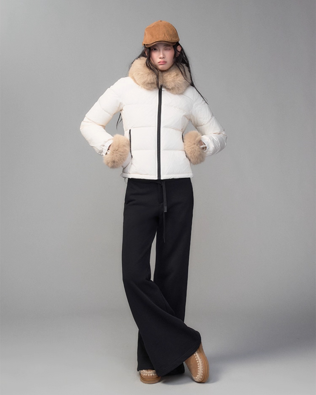 Fur Collar Down Jacket Fur Collar Down Jacket