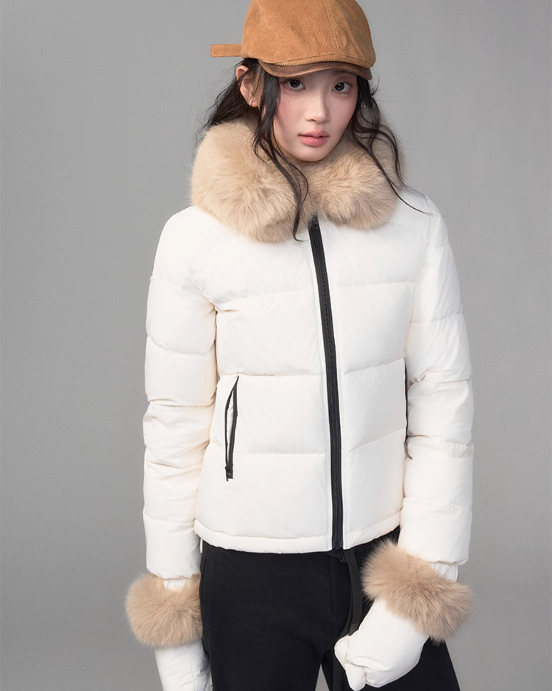 Fur Collar Down Jacket Fur Collar Down Jacket