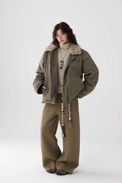 Fur Collar Military Jacket