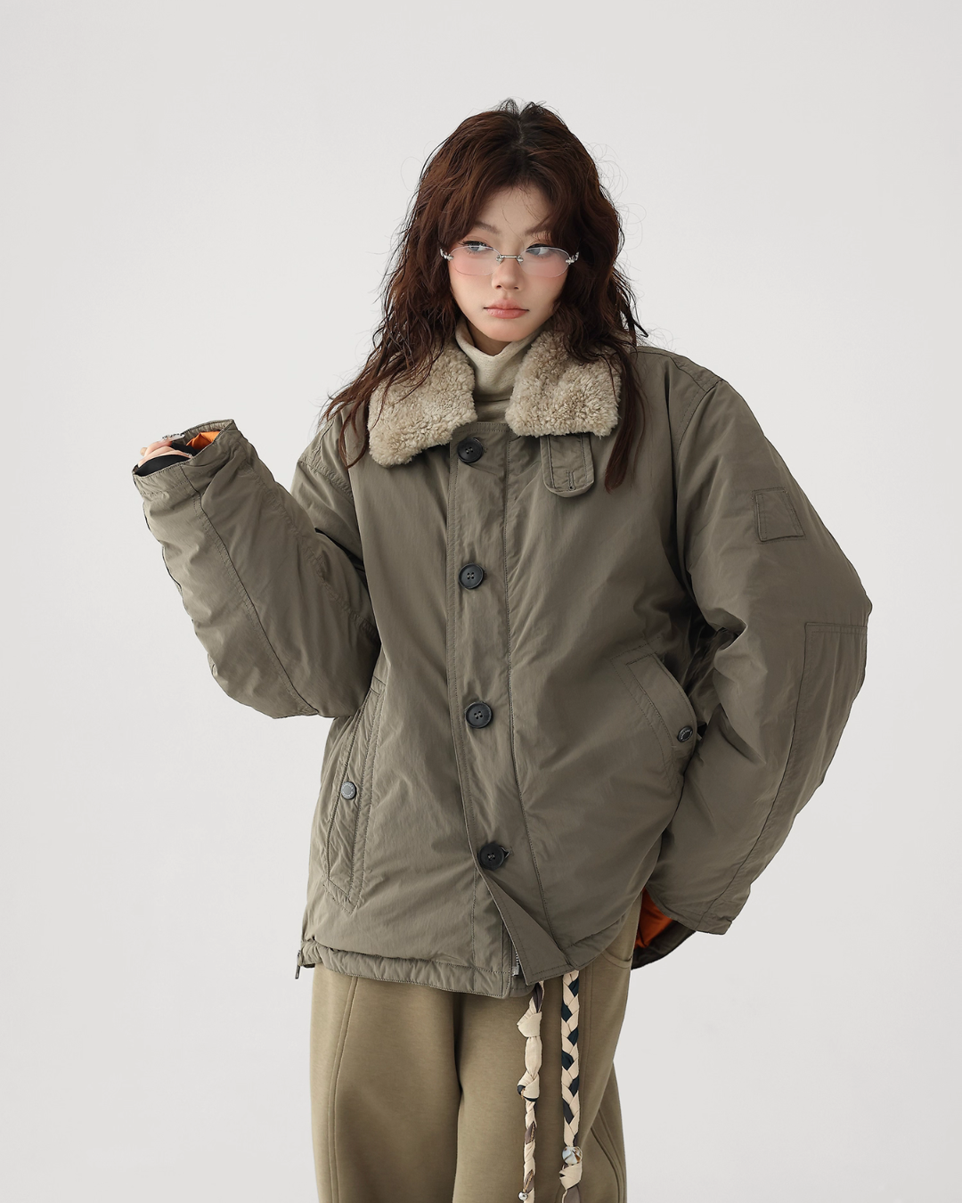 Fur Collar Military Jacket Fur Collar Military Jacket