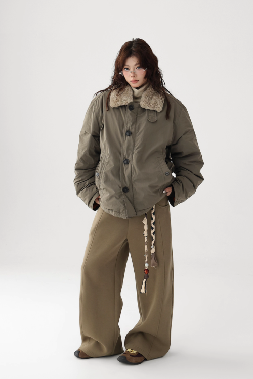 Fur Collar Military Jacket