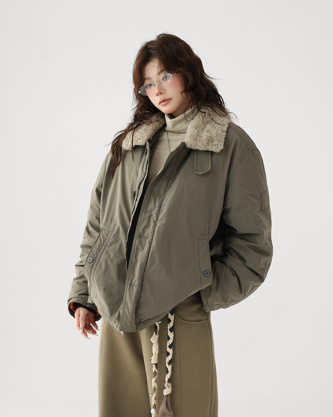 Fur Collar Military Jacket Fur Collar Military Jacket