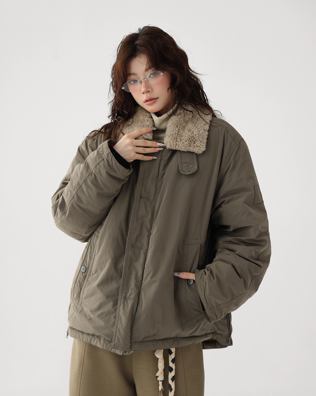 Fur Collar Military Jacket Fur Collar Military Jacket