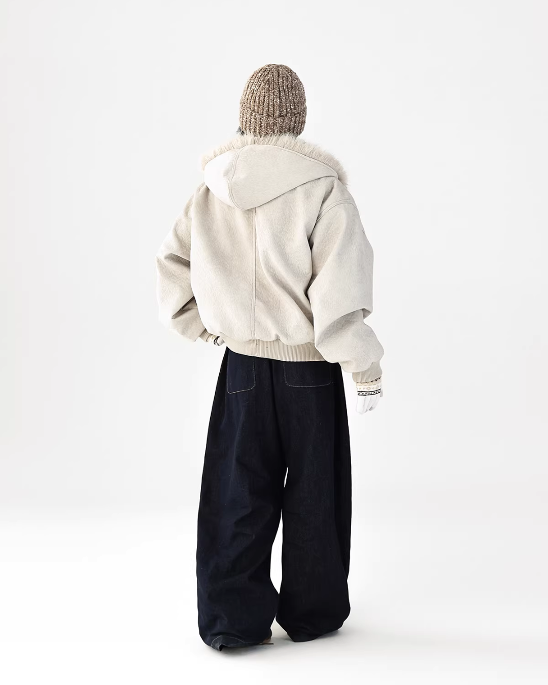 Fur Collar Patchwork Jacket Fur Collar Patchwork Jacket