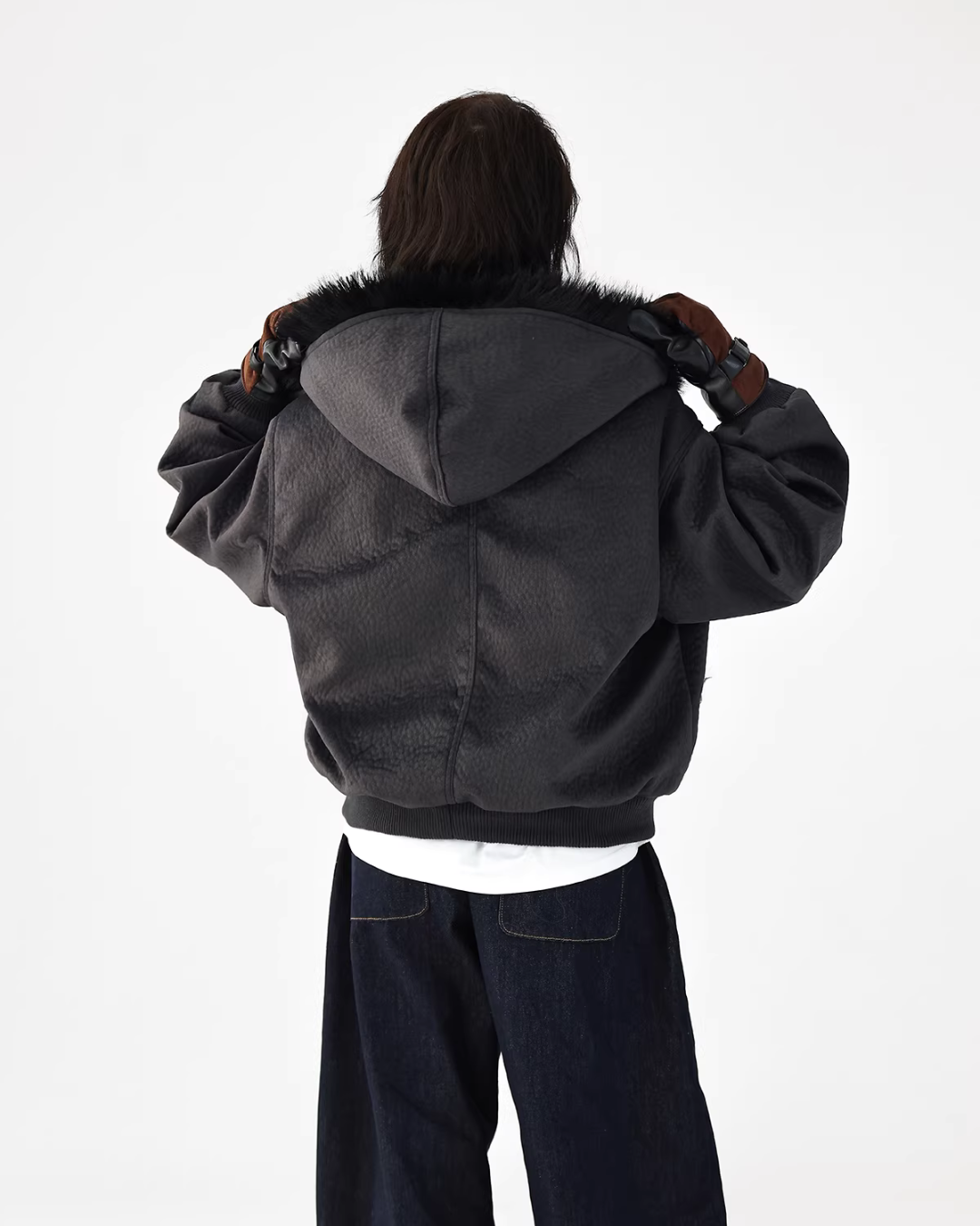 Fur Collar Patchwork Jacket Fur Collar Patchwork Jacket