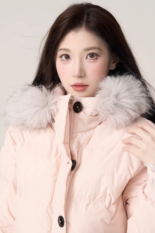 Fur Collar Puffed Jacket