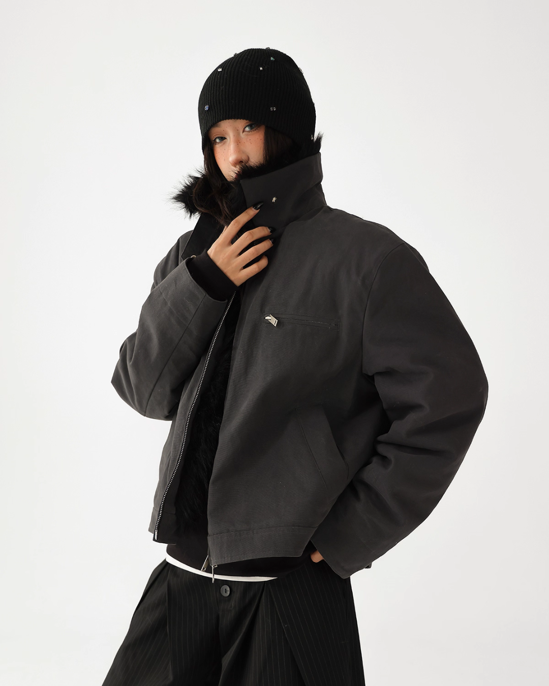 Fur Collar Quilted Jacket Fur Collar Quilted Jacket