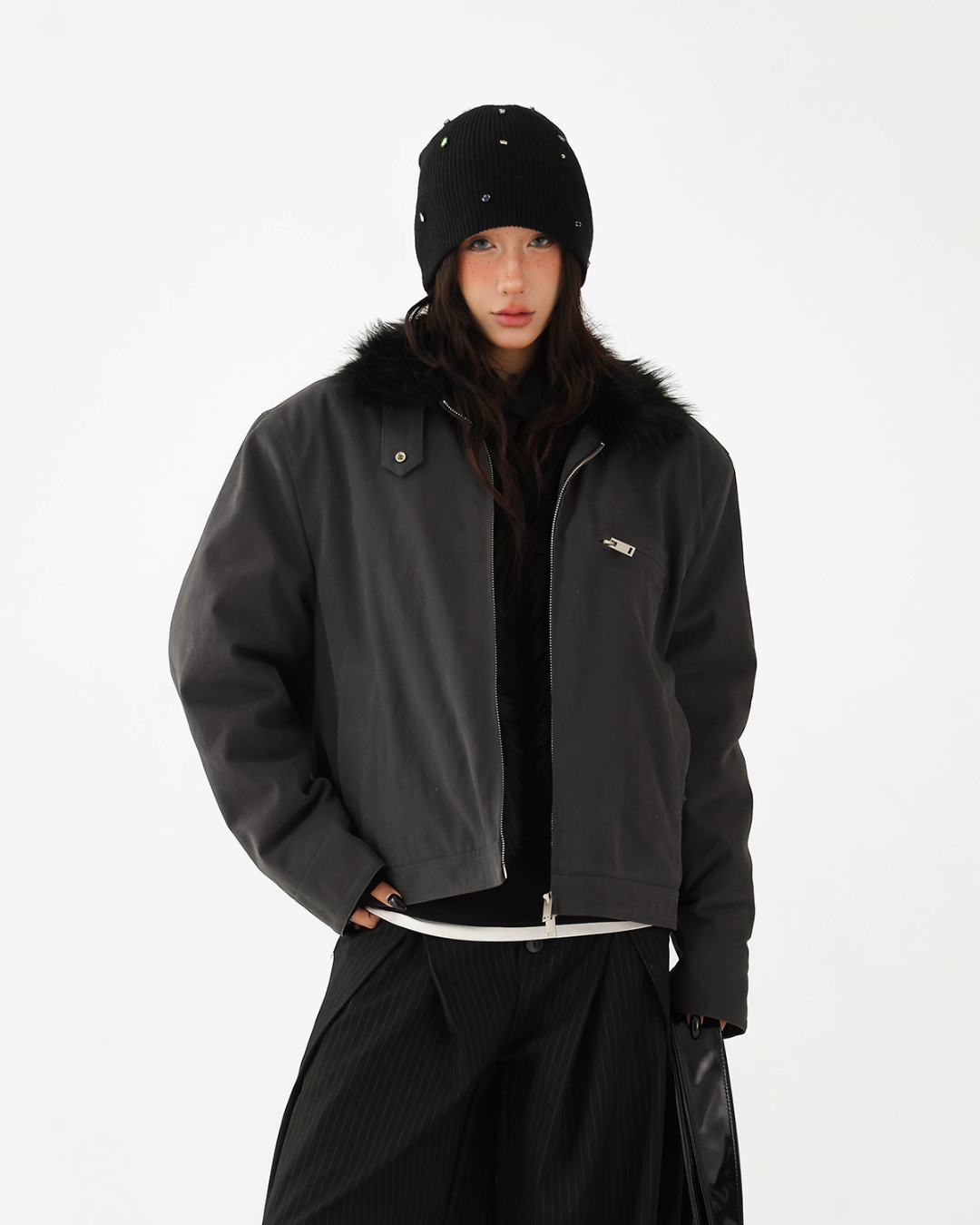 Fur Collar Quilted Jacket Fur Collar Quilted Jacket