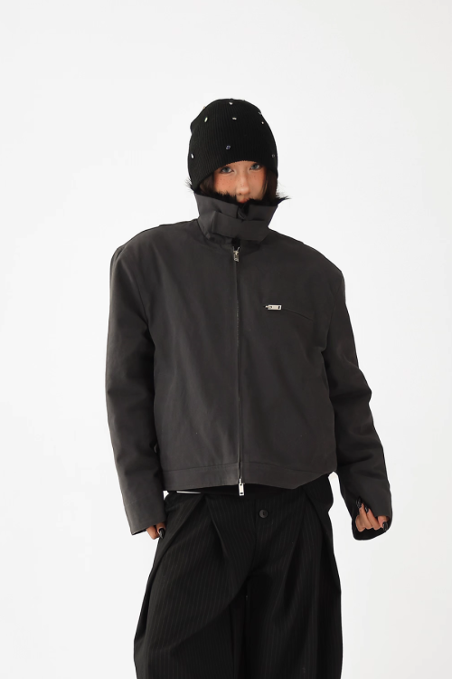 Fur Collar Quilted Jacket