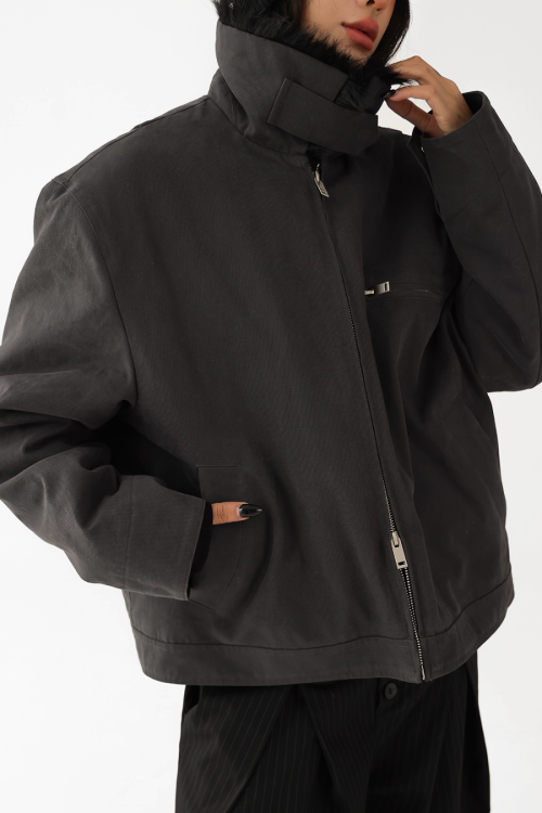 Fur Collar Quilted Jacket