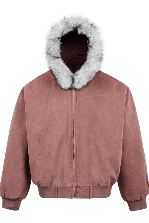 Fur Collar Short Cotton Coat