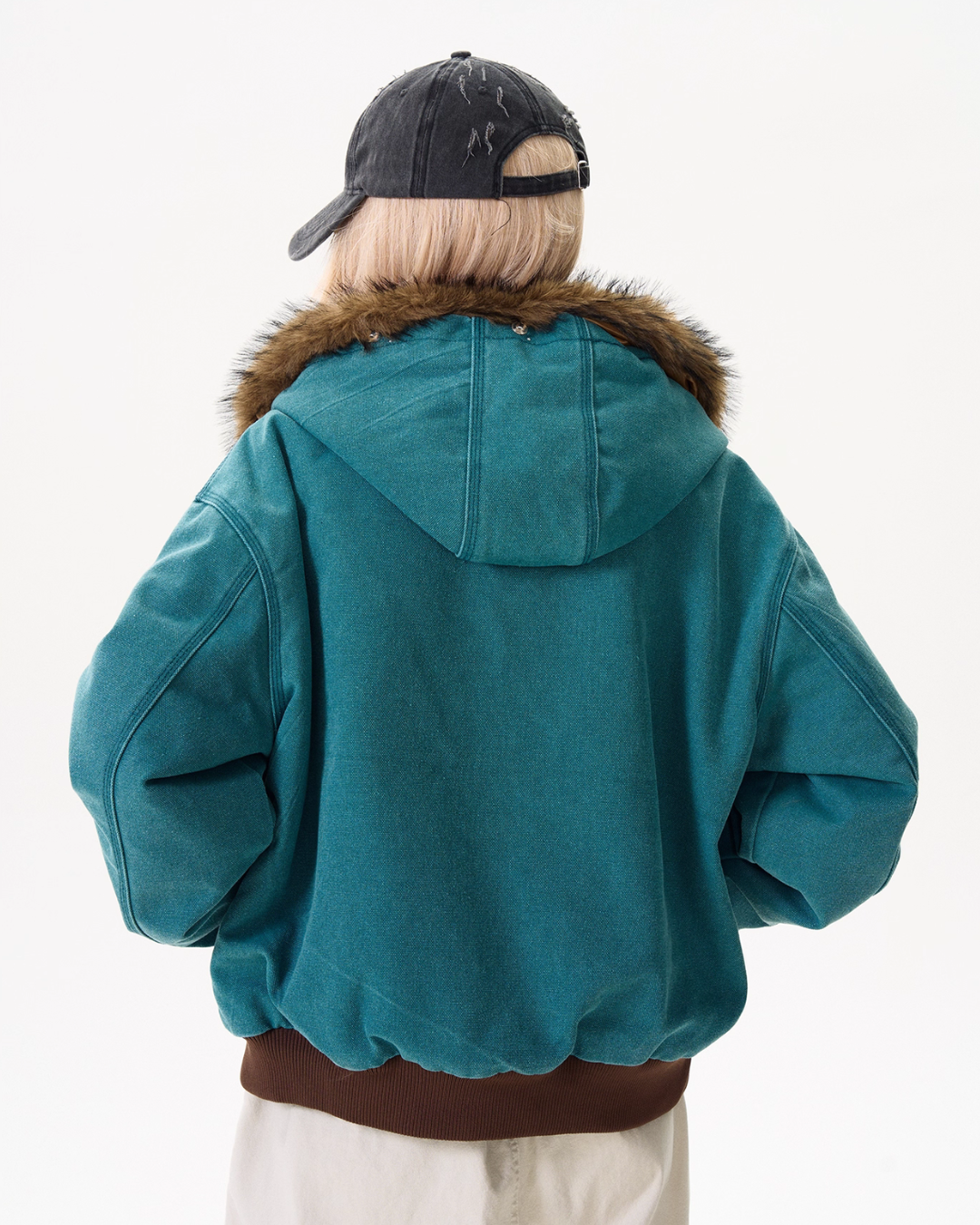 Fur Collar Short Cotton Coat Fur Collar Short Cotton Coat