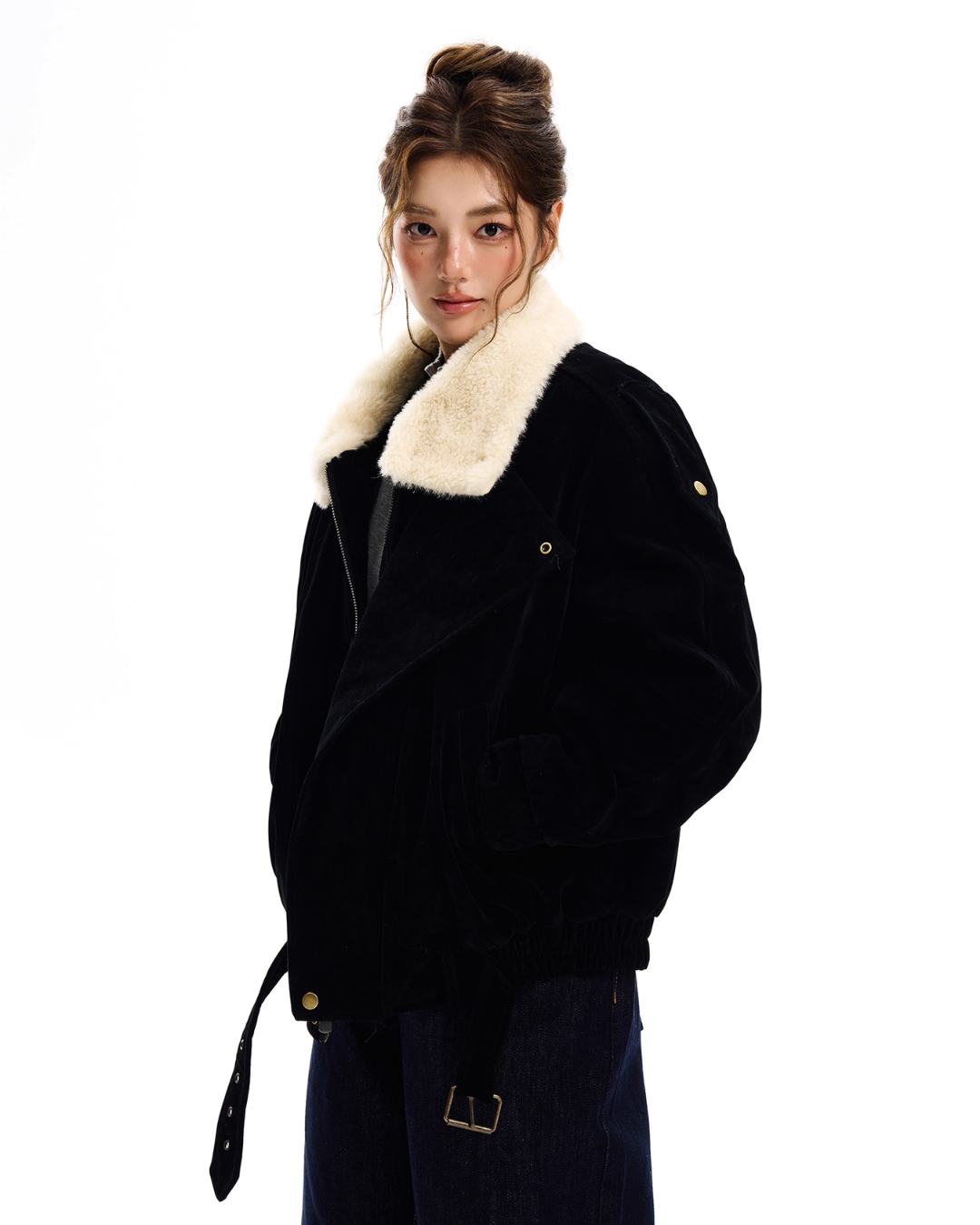 Fur Collar Suede Jacket Fur Collar Suede Jacket