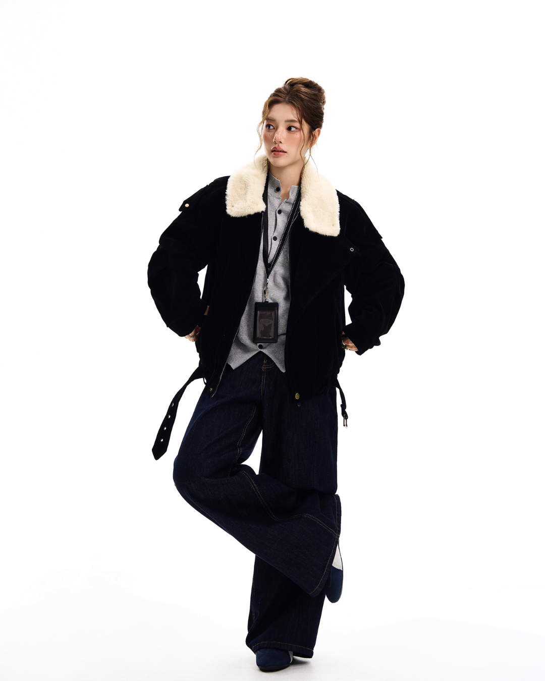 Fur Collar Suede Jacket Fur Collar Suede Jacket