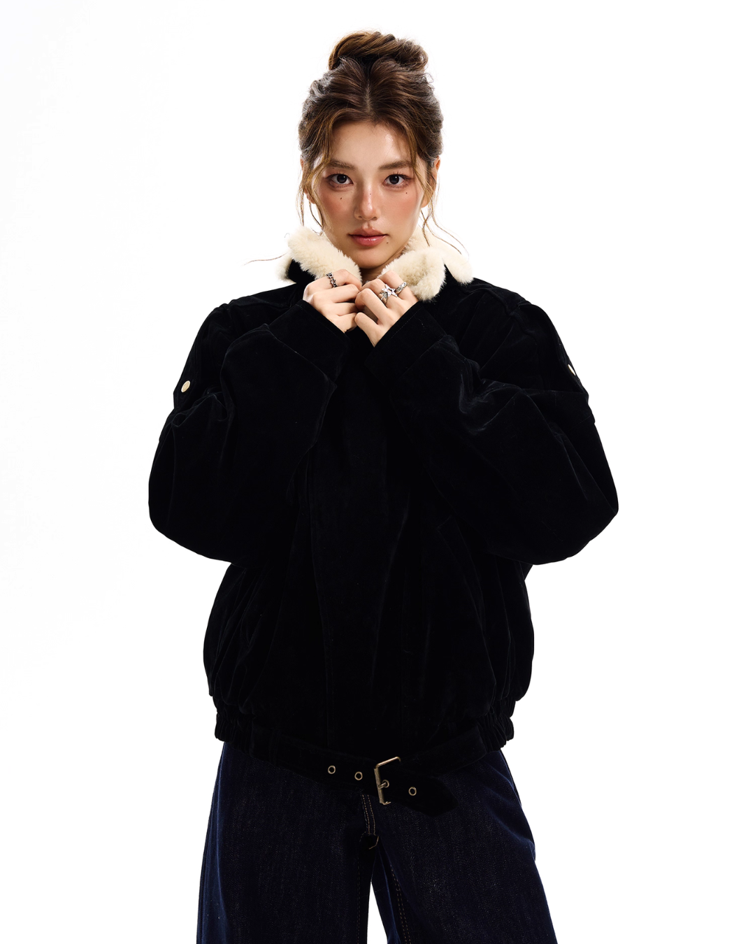 Fur Collar Suede Jacket Fur Collar Suede Jacket