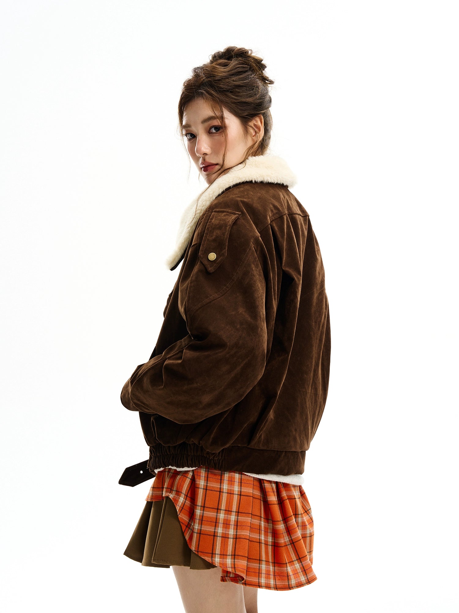 Fur Collar Suede Jacket Fur Collar Suede Jacket