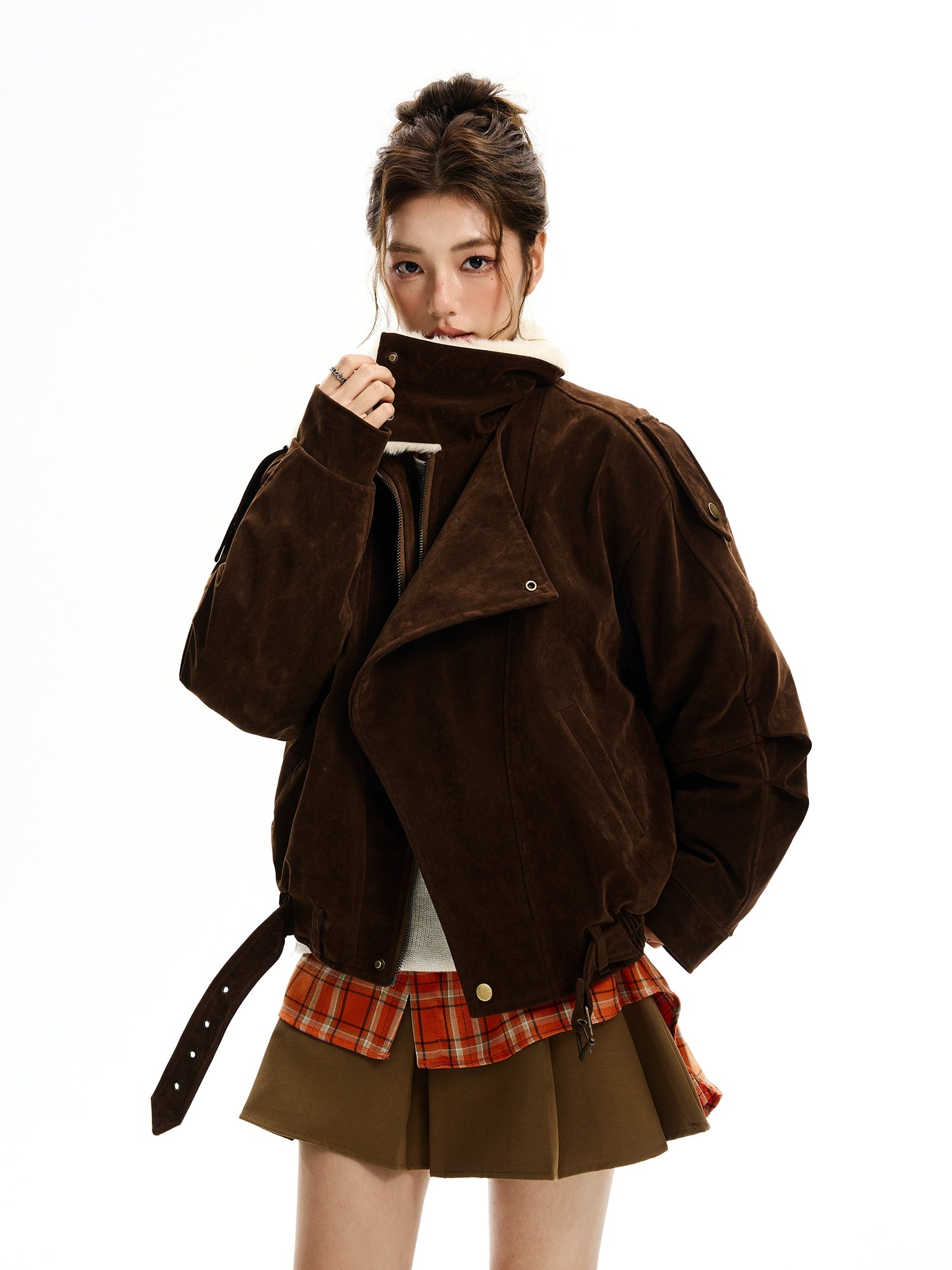 Fur Collar Suede Jacket Fur Collar Suede Jacket