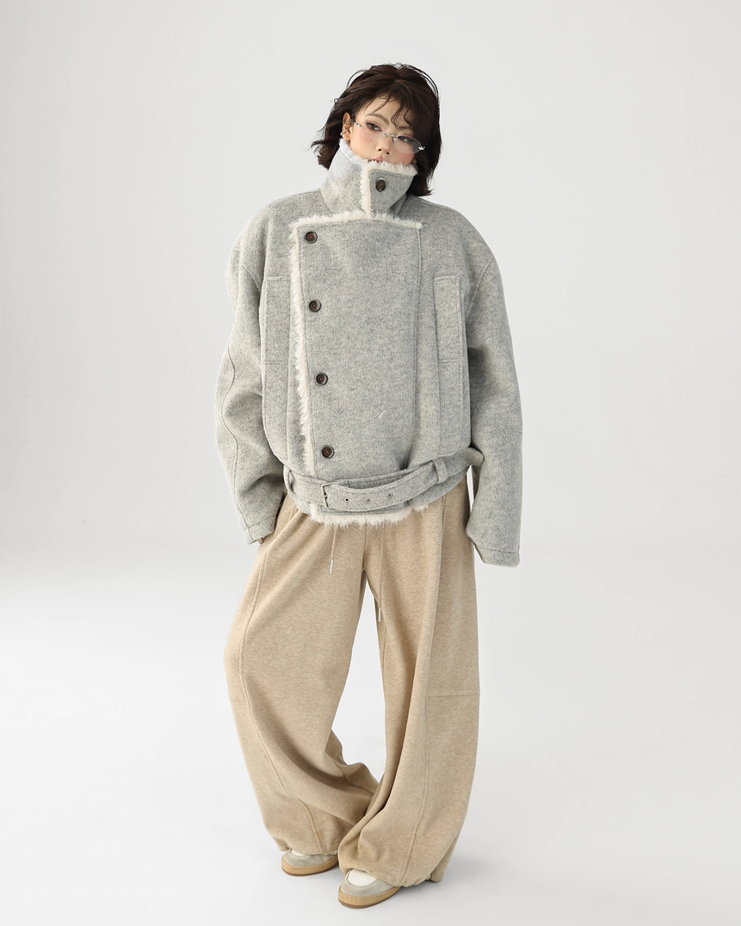 Fur Collar Trench Coat Fur Collar Trench Coat