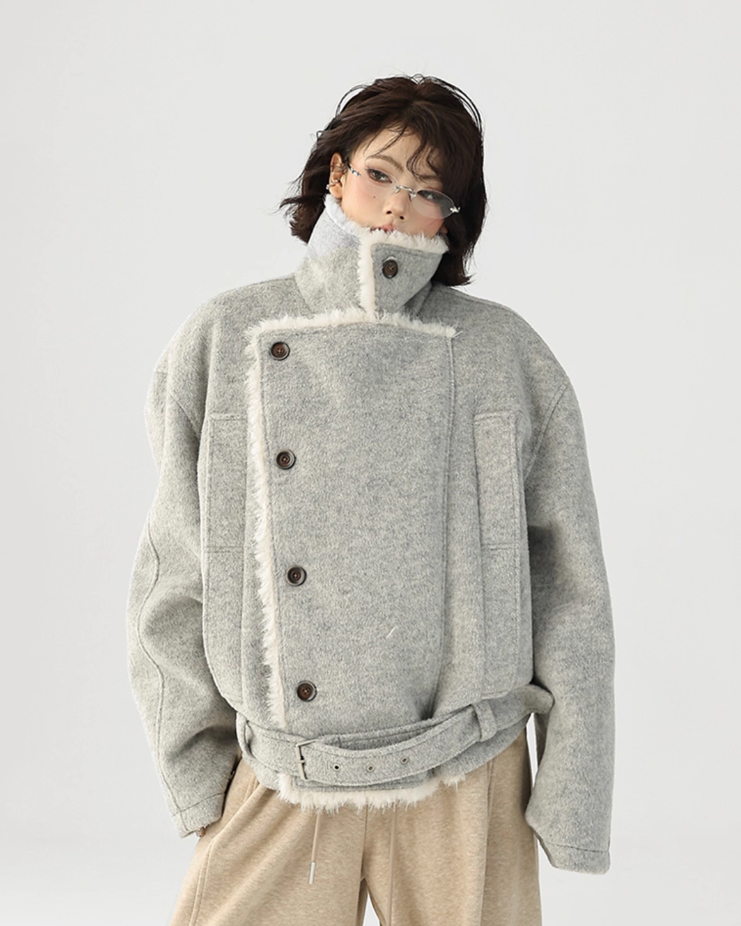 Fur Collar Trench Coat Fur Collar Trench Coat