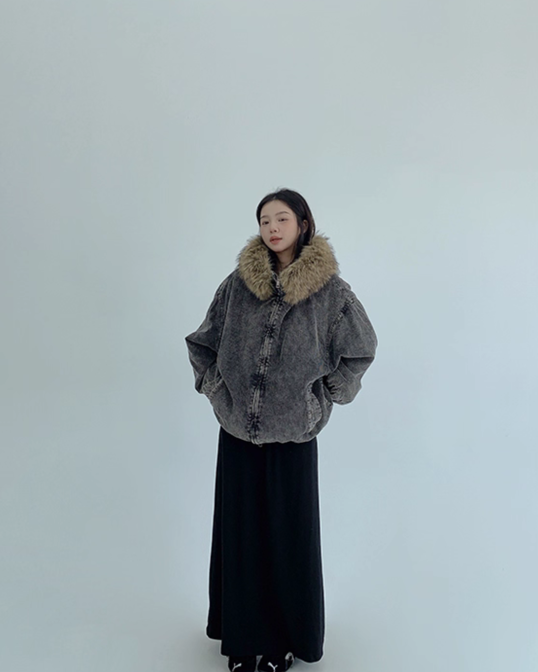 Fur Corduroy Double-Zip Jacket Fur Corduroy Double-Zip Jacket