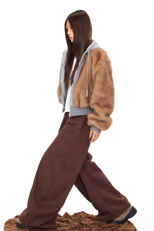 Fur Docking Zip Hoodie