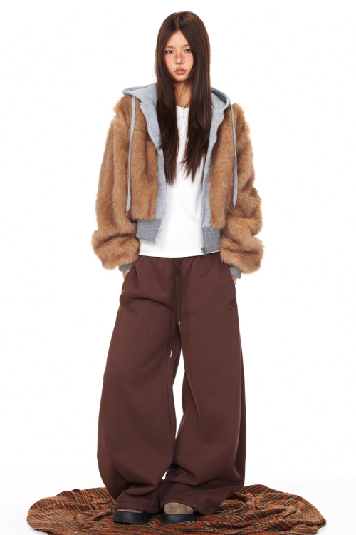 Fur Docking Zip Hoodie