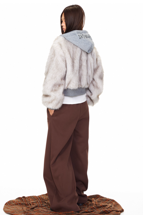 Fur Docking Zip Hoodie