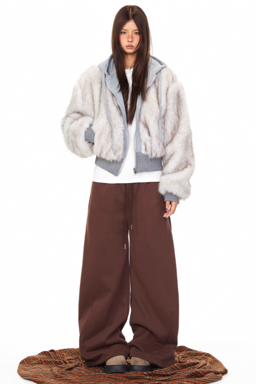 Fur Docking Zip Hoodie