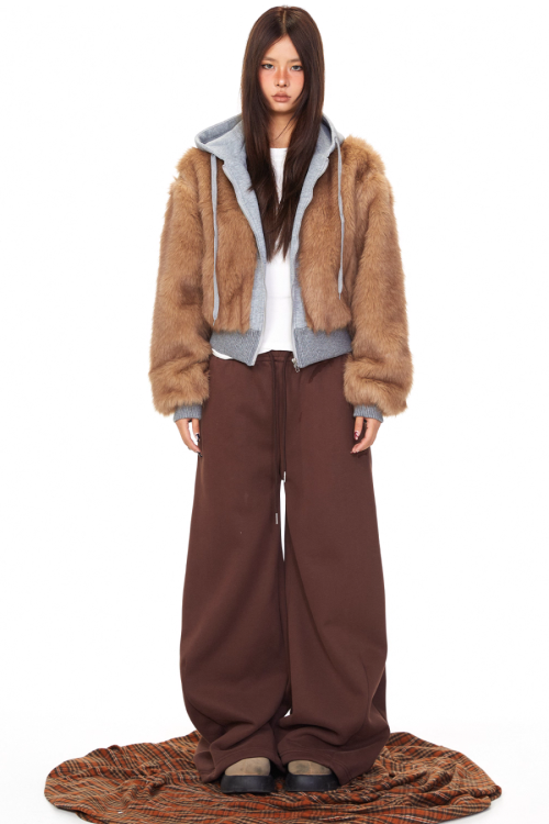 Fur Docking Zip Hoodie