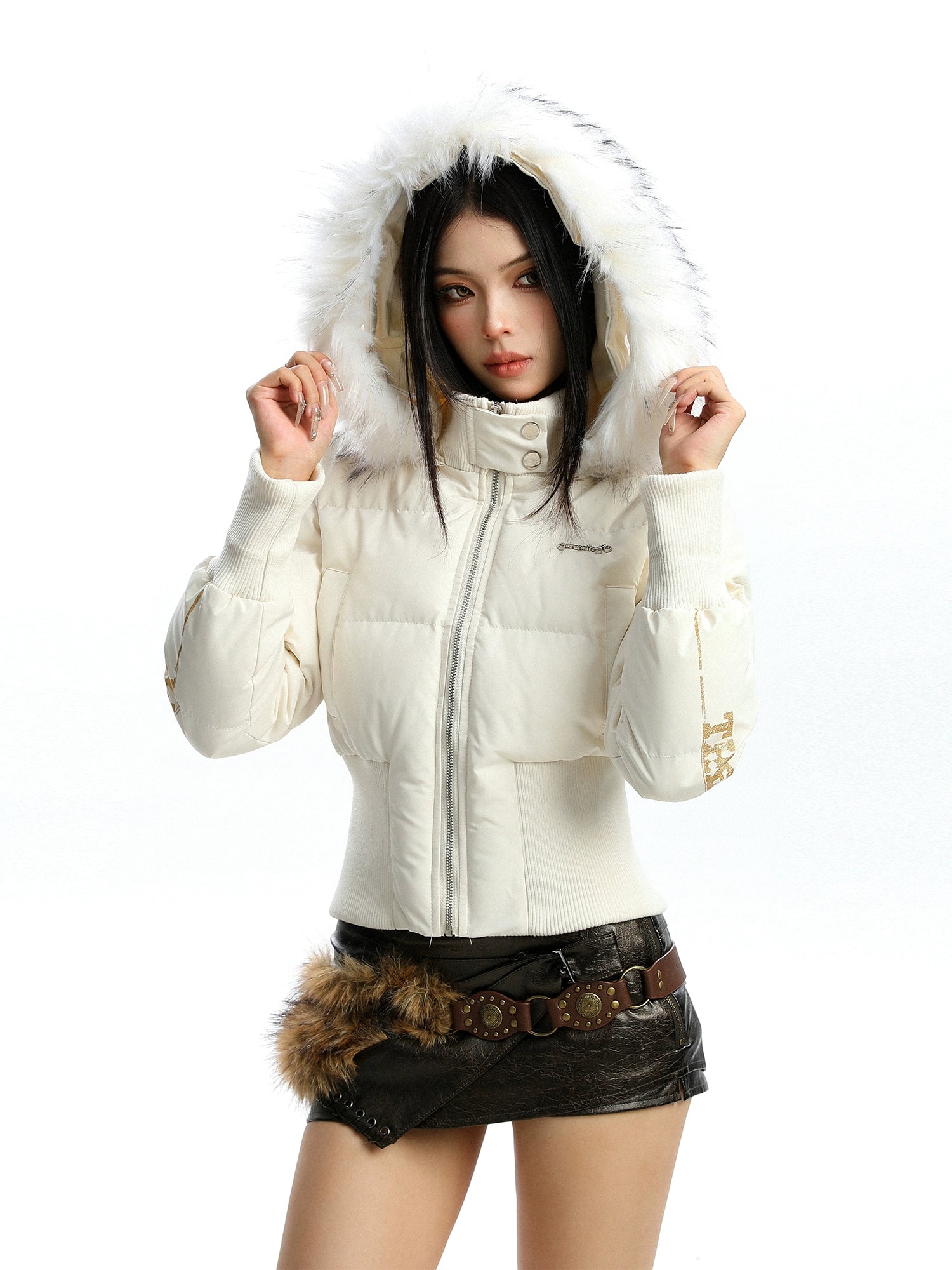 Fur Down Short Jacket Fur Down Short Jacket