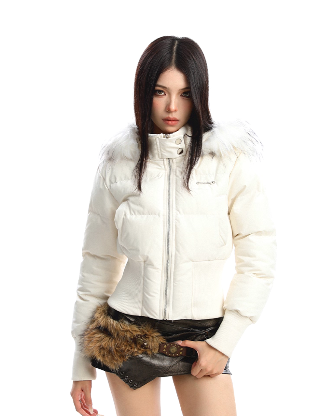 Fur Down Short Jacket Fur Down Short Jacket